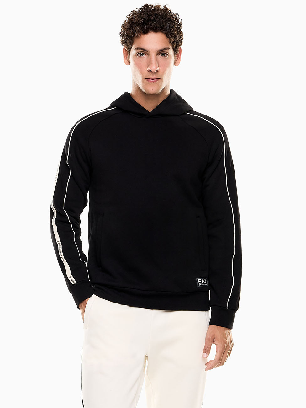 EA7 Logo Series Hooded Sweatshirt