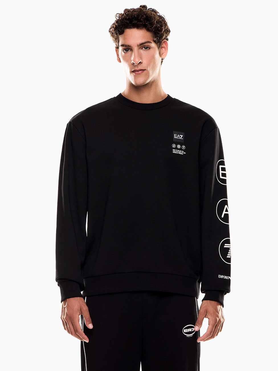 EA7 Logo Series French Terry Sweatshirt