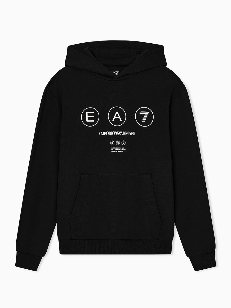EA7 Logo Series French Terry Hooded Sweatshirt