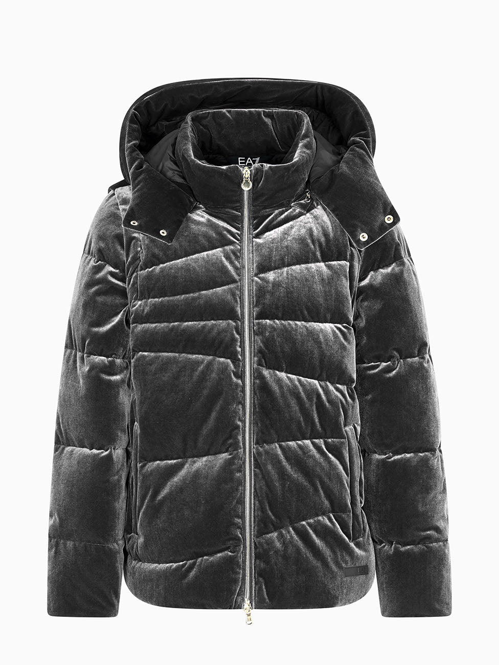 EA7 Athletic Velour Women's Padded Jacket