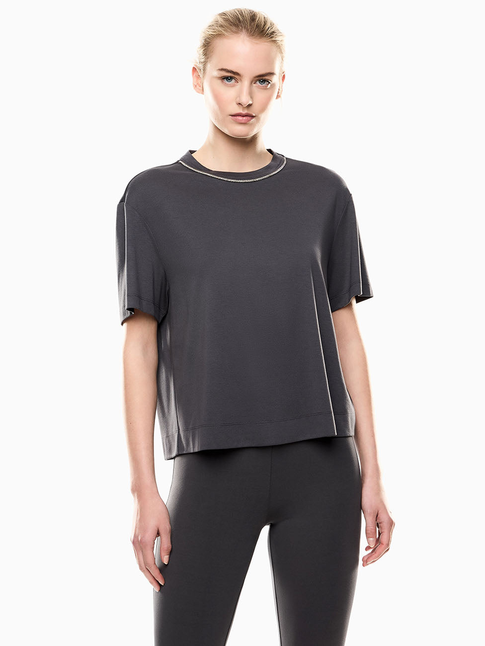 EA7 Precious Viscose-blend Women's T-Shirt