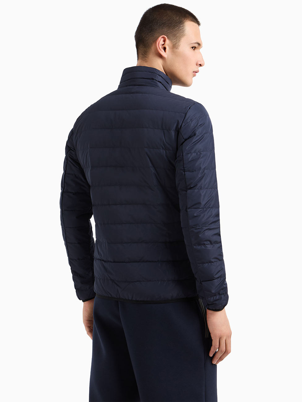 EA7 Navy Premium Shield Men's Down Jacket
