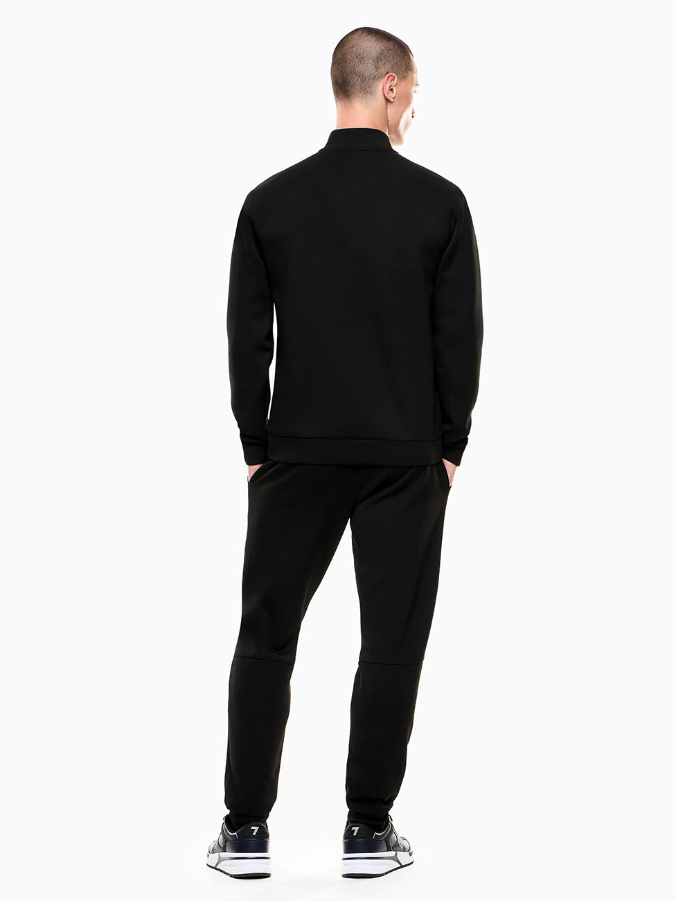 EA7 Black Premium Shield Logo Tracksuit
