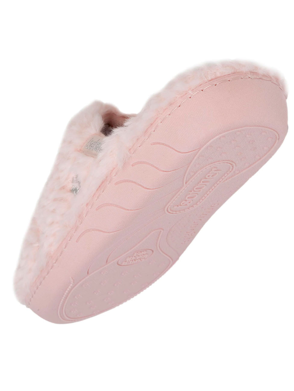 Isotoner Junior Pink Cat Slippers