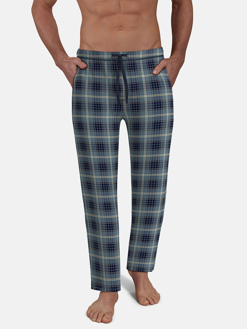 CECEBA Blue Checkered Pyjama Pants