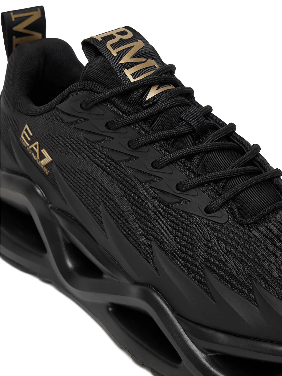 EA7 Triple Black & Gold Infinity Galaxy Sneakers