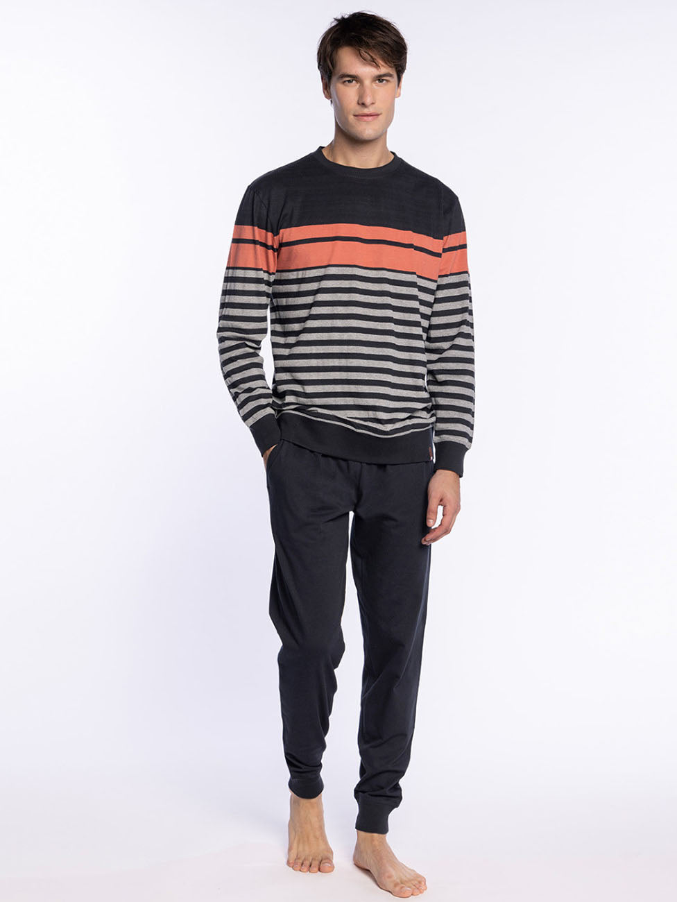 Punto Blanco Sophisticated Striped Long Cuffed Pyjama