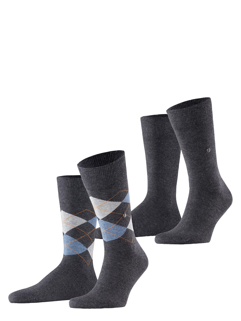 Burlington Everyday Argyle Mix Men Socks (Pack of 2)