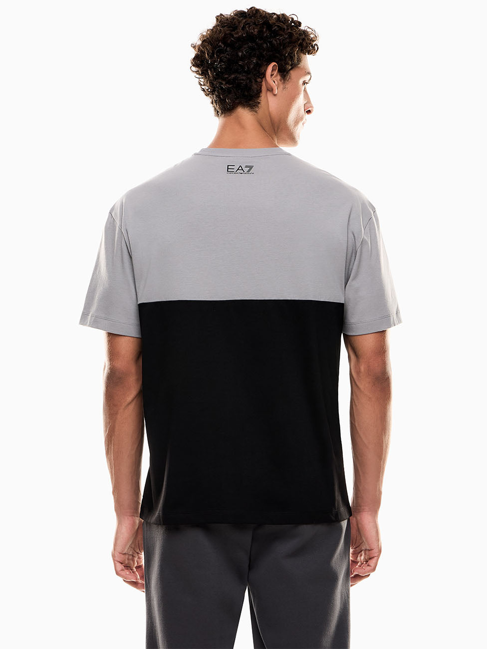 EA7 Color Block Crew-neck T-shirt