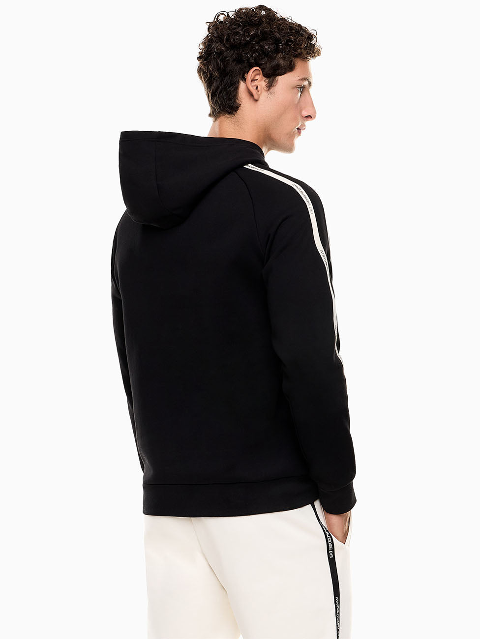 EA7 Logo Series Hooded Sweatshirt