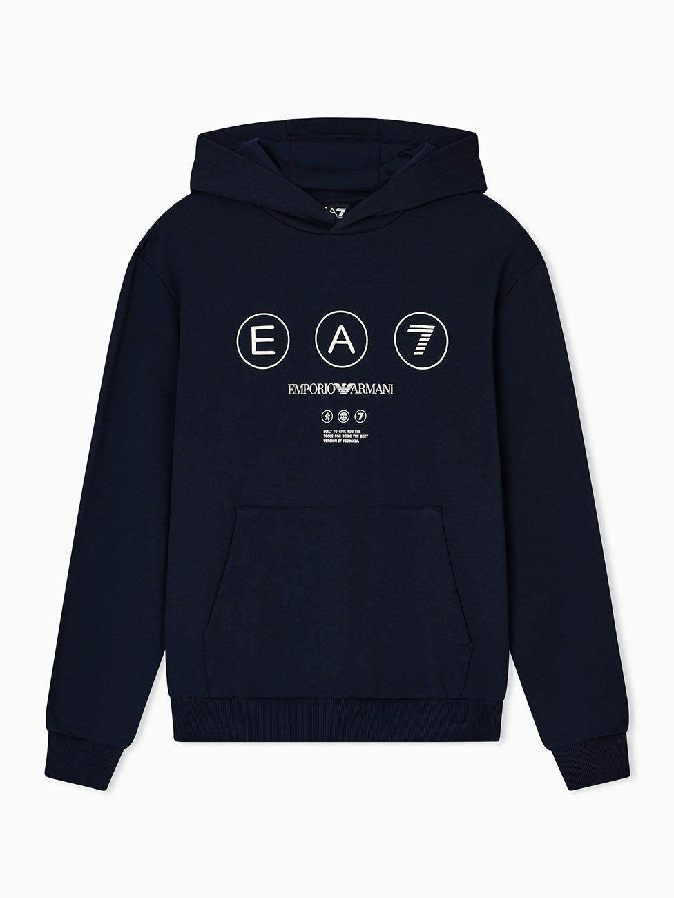 EA7 Logo Series French Terry Hooded Sweatshirt