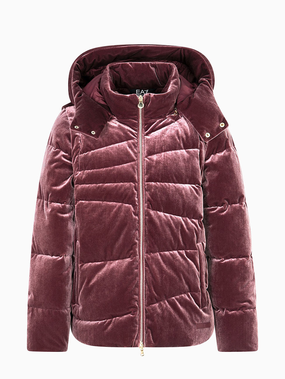EA7 Athletic Velour Women's Padded Jacket