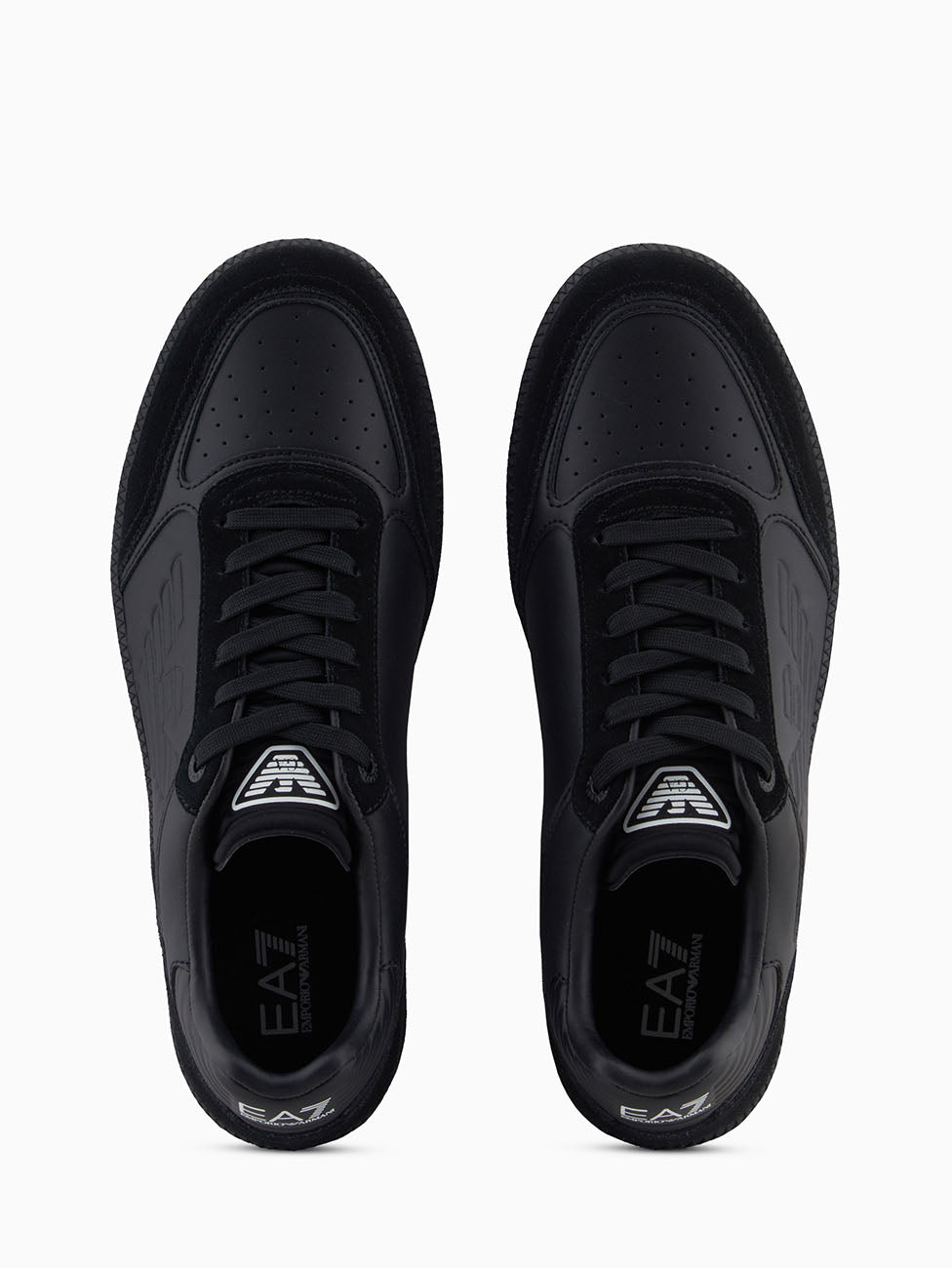 EA7 Triple Black Heritage Eagle Sneakers