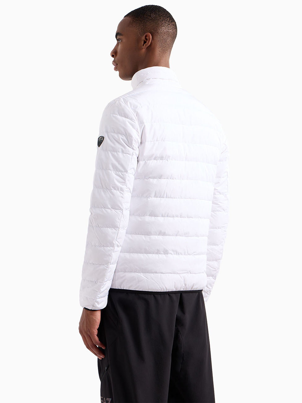 EA7 White Premium Shield Men's Down Jacket