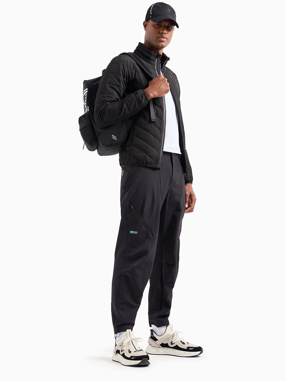 EA7 Black Premium Shield Men's Down Jacket