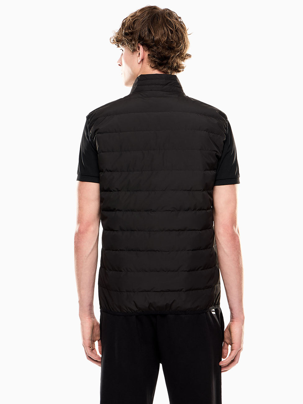 EA7 Black Men's Folding Vest