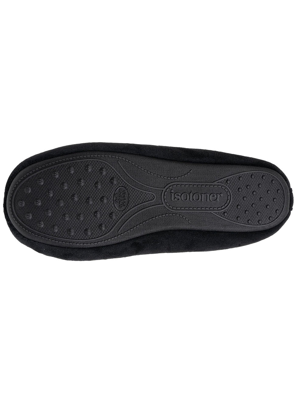 Isotoner Black Red Checkered Women's Ballerina