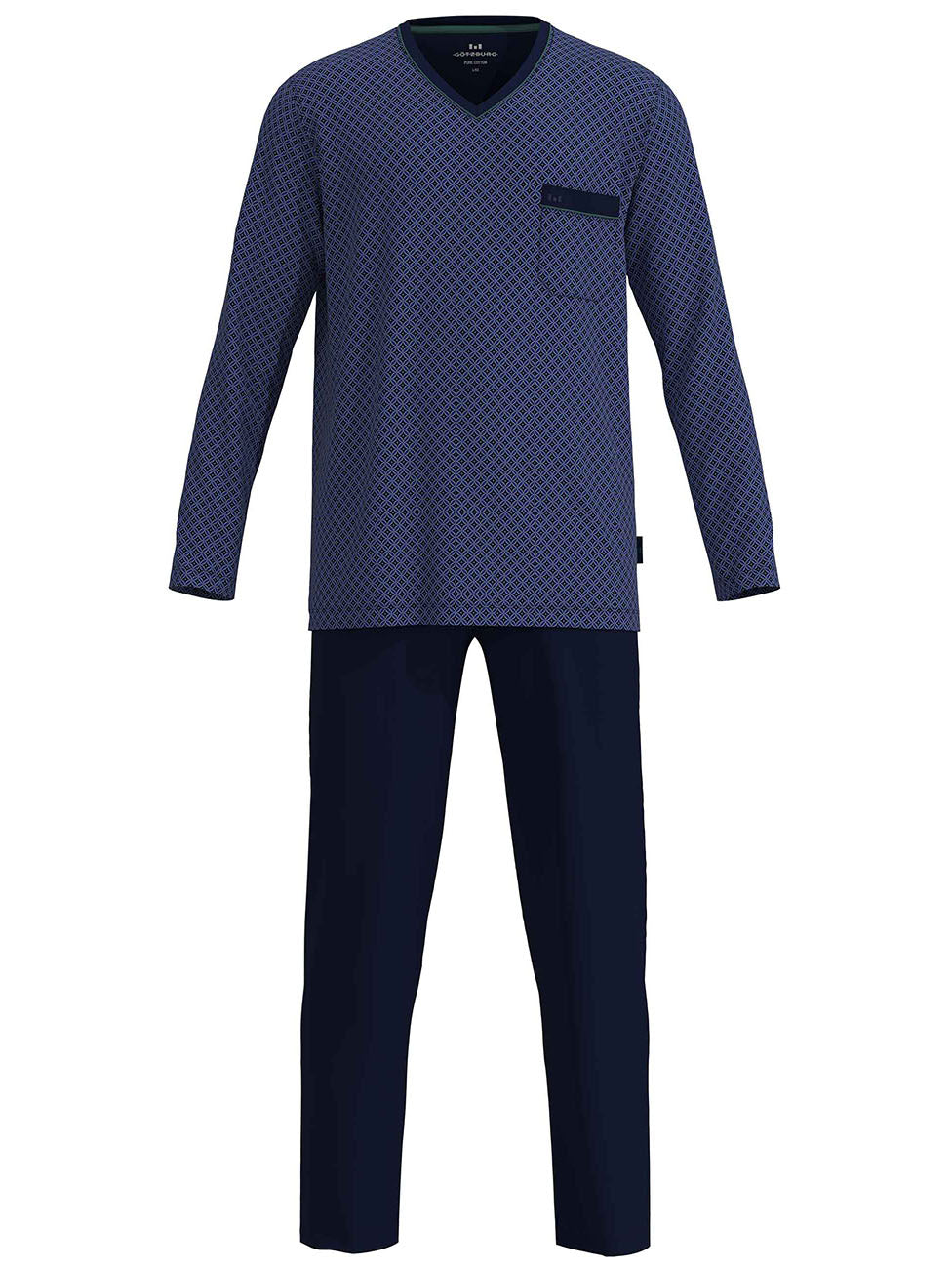 Götzburg Navy Patterned Men's Pyjama