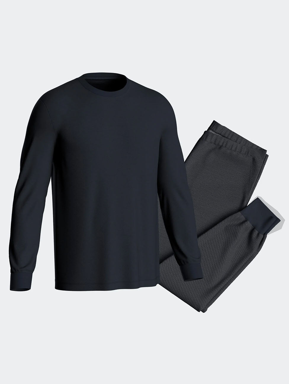 Impetus Thermal Cotton Navy Cuffed Men's Pyjama