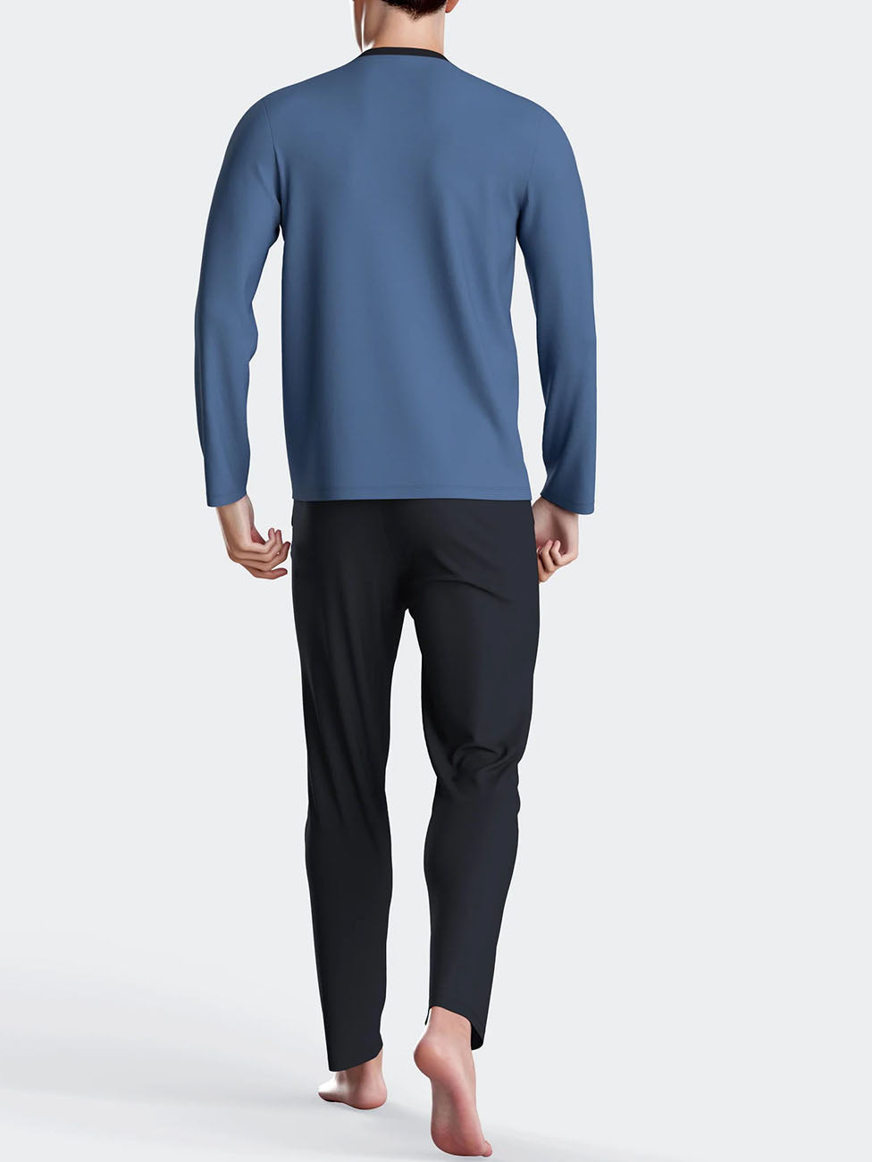Impetus Blue Cotton Men's Pyjama