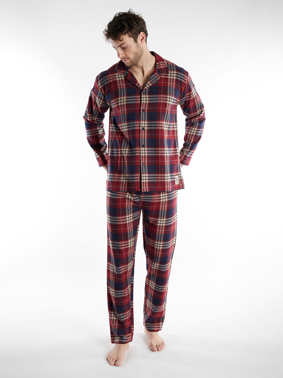 Tom Tailor Medium Red Checkered Pyjama