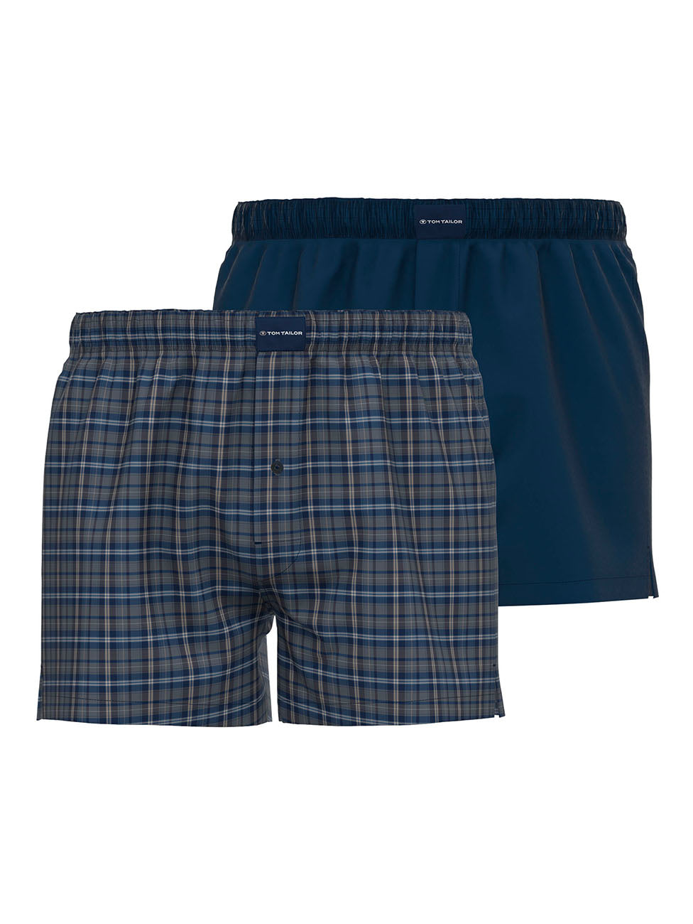 Tom Tailor Checkered Boxer Shorts (Pack of 2)