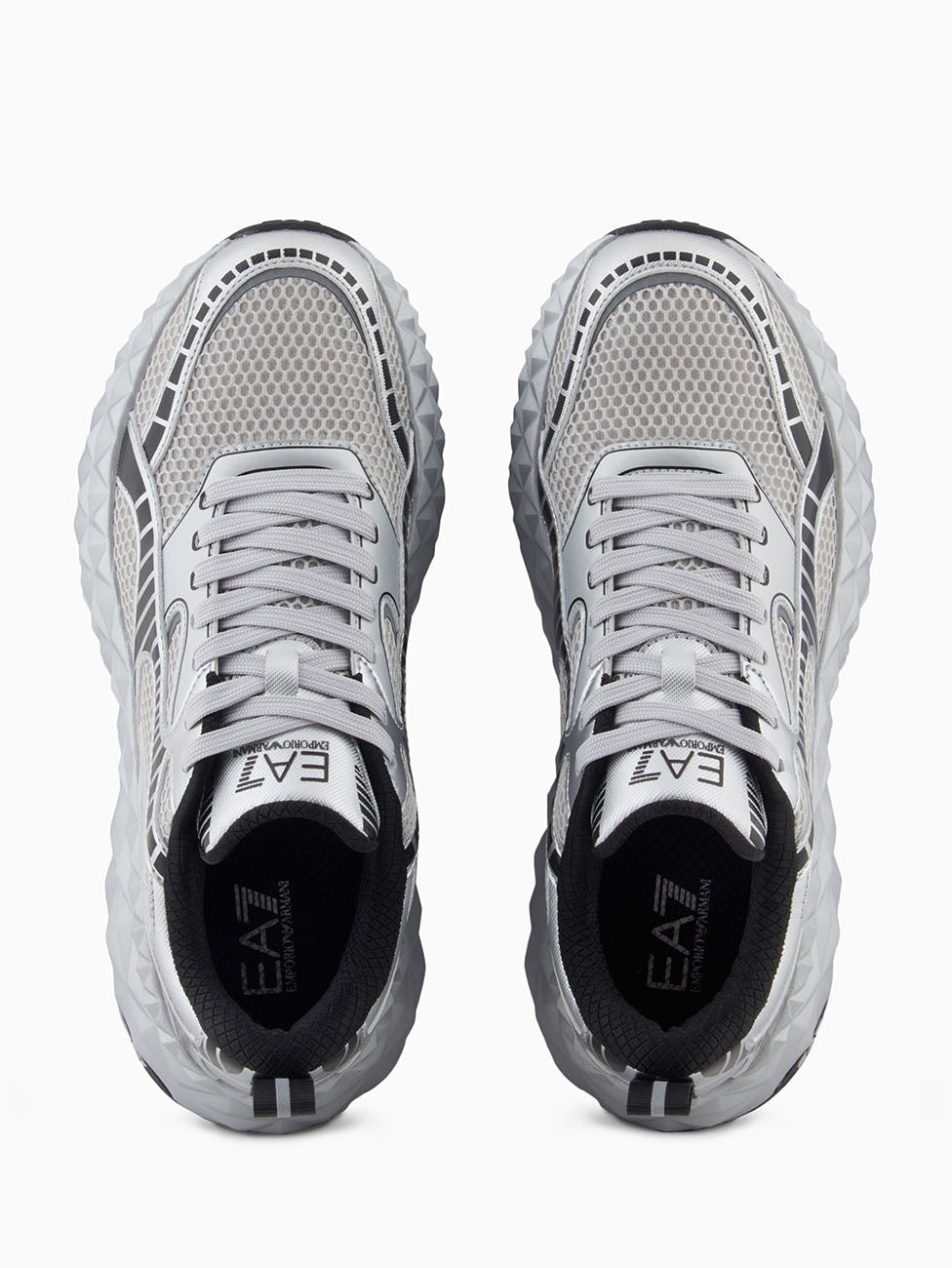 EA7 Silver Ultimate C2 Kombat Tech Sneakers