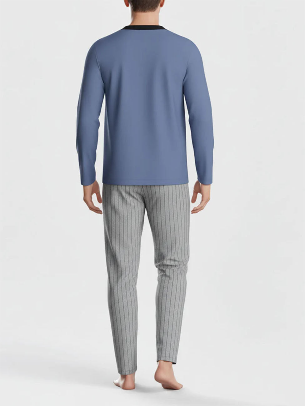 Impetus Blue Cotton Men's Pyjama