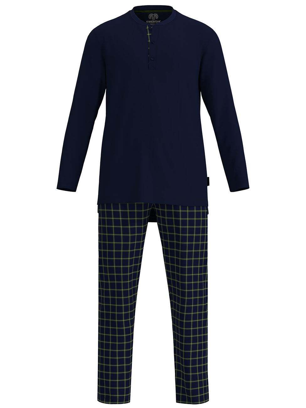 CECEBA Dark Blue Checkered Pyjama