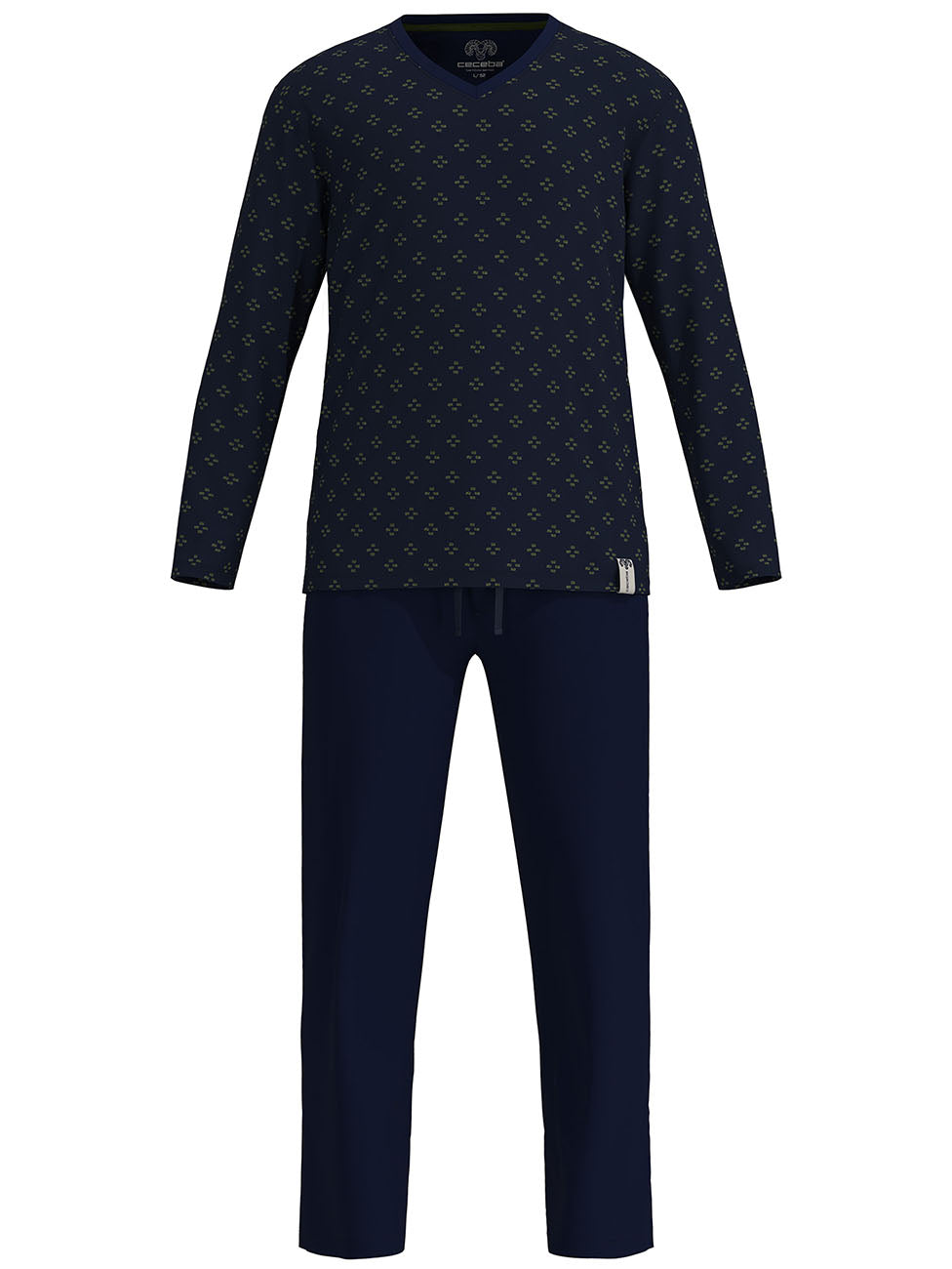 CECEBA Dark Blue Plain Pyjama