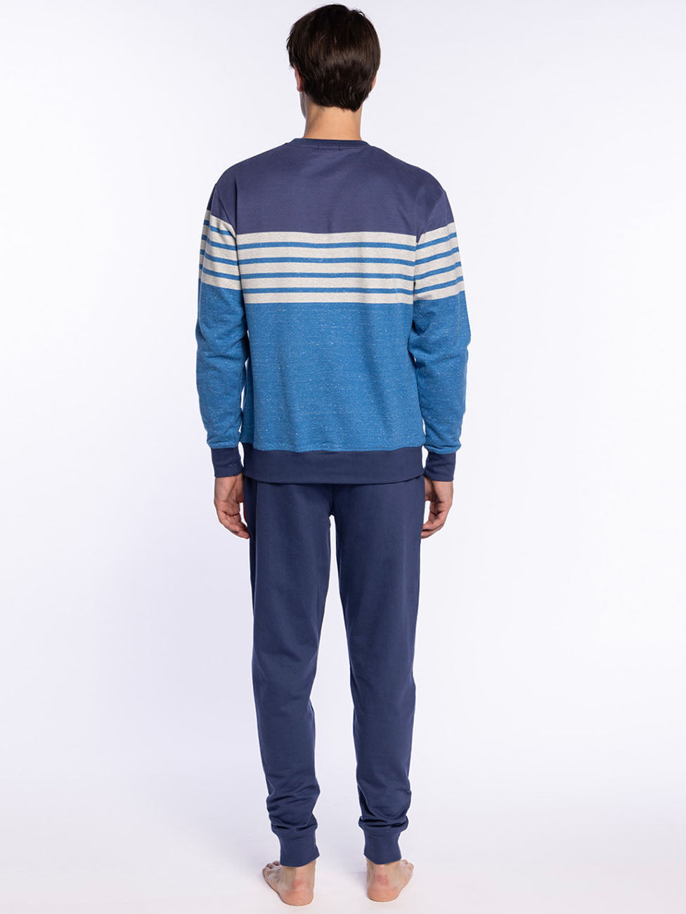 Punto Blanco Refinement Striped Long Fleece Pyjama