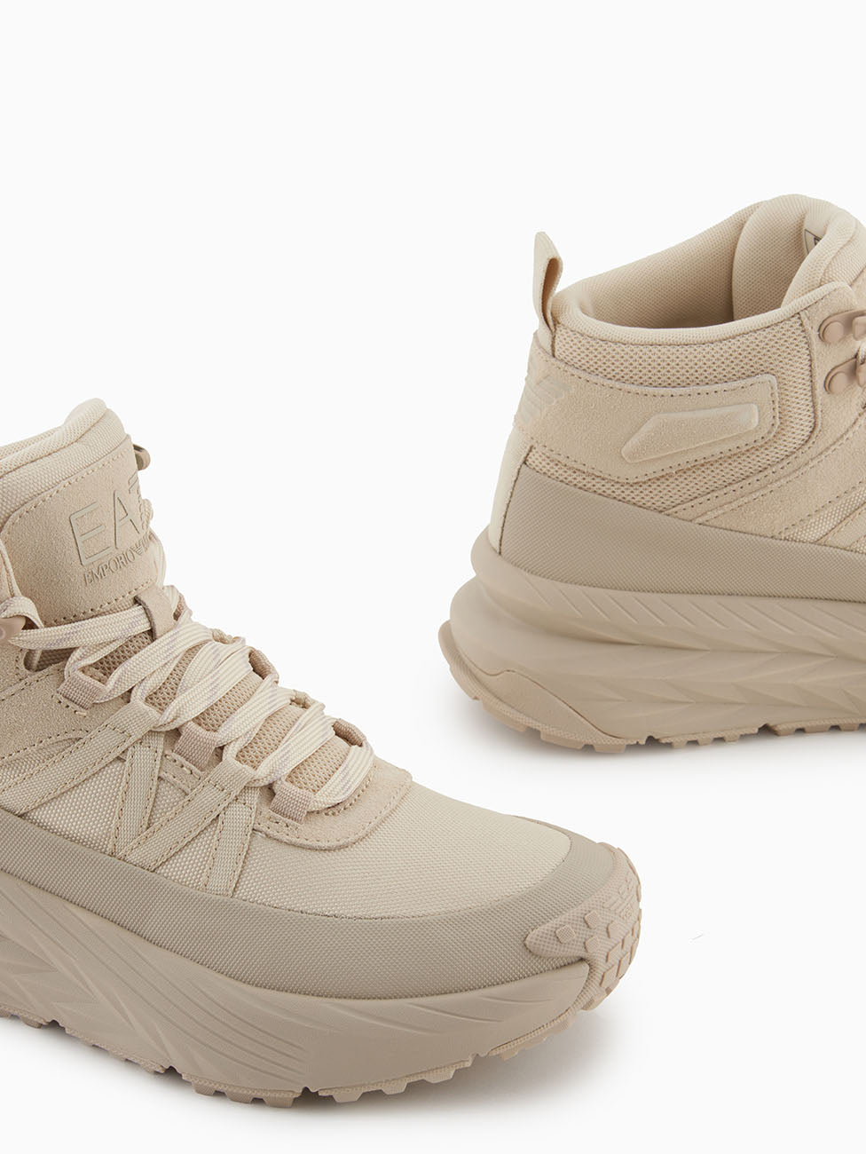 EA7 Beige Unisex Boots