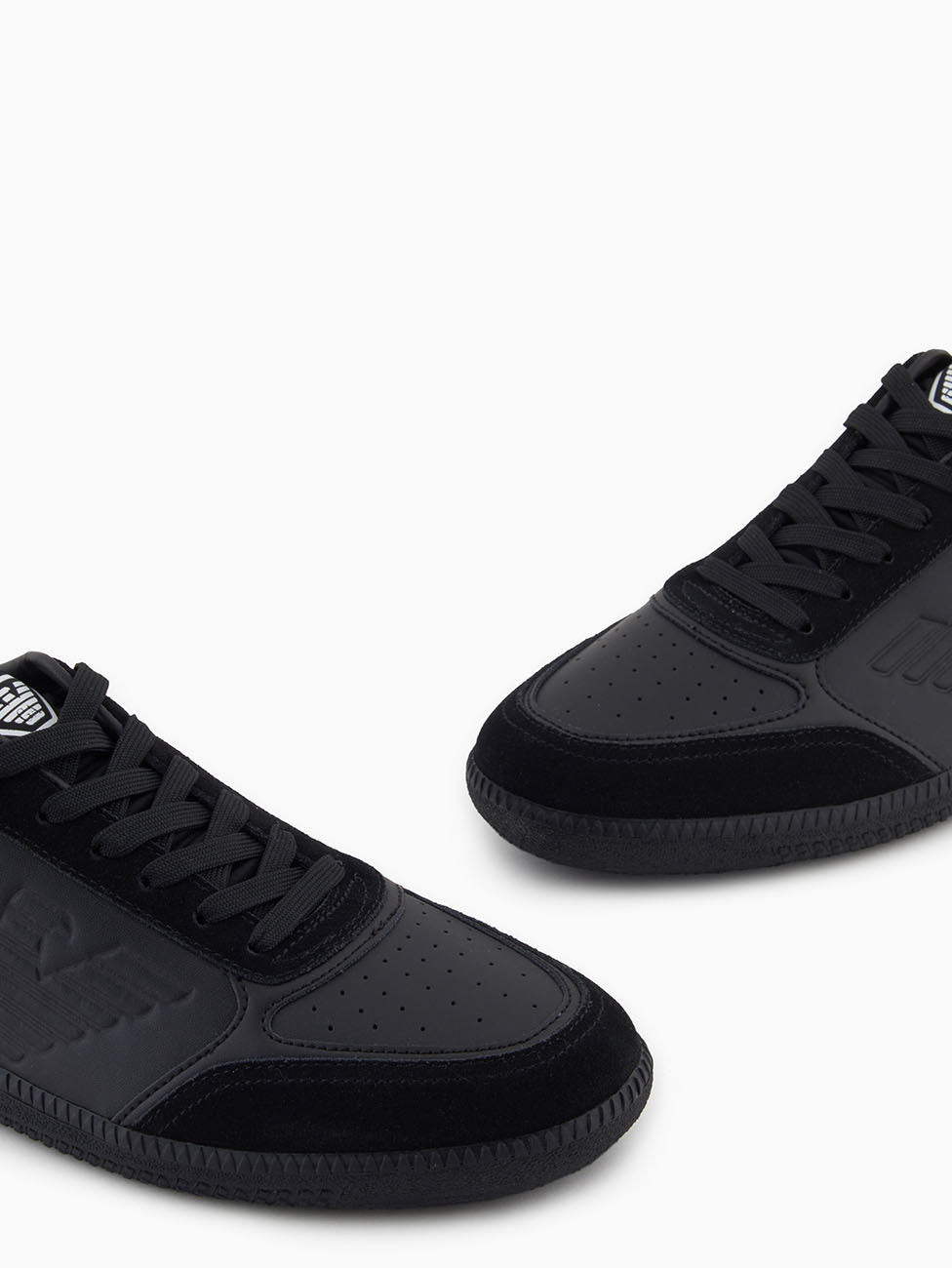 EA7 Triple Black Heritage Eagle Sneakers