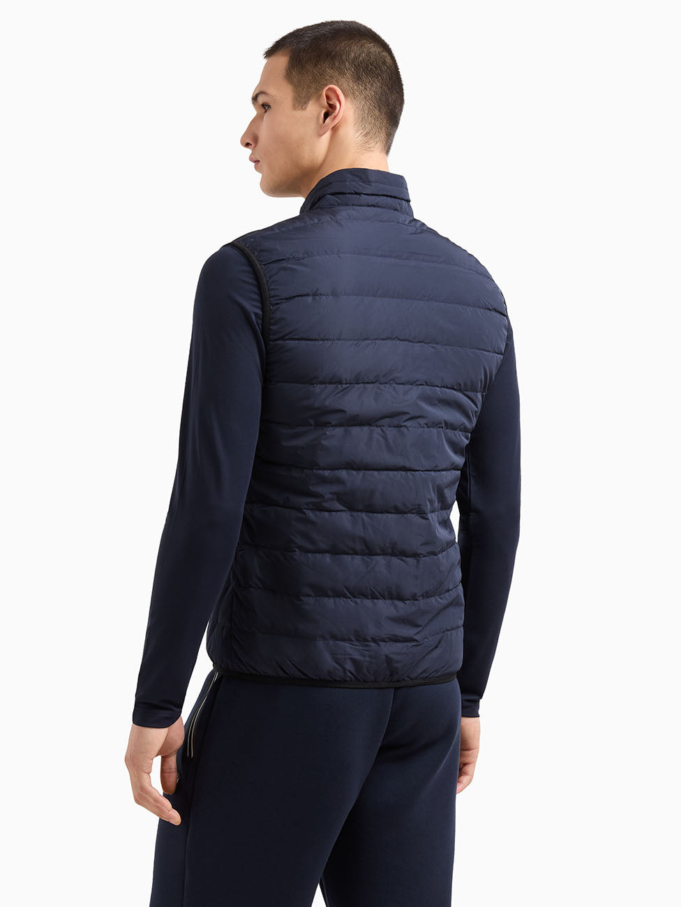 EA7 Navy Men's Folding Vest