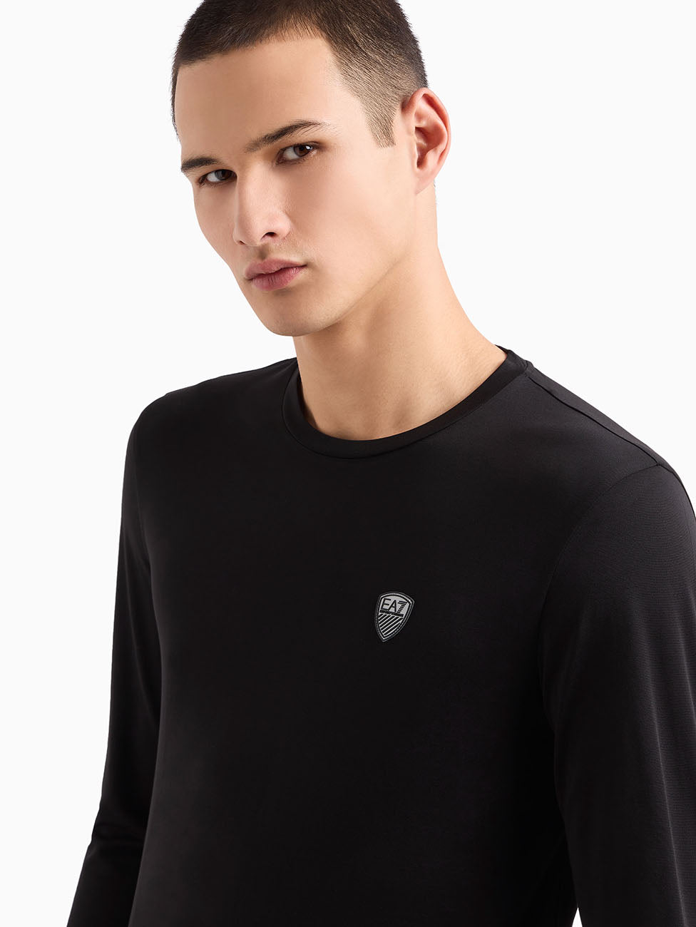 EA7 Black Long-Sleeved T-shirt