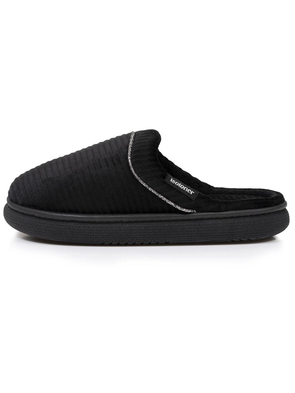 Isotoner Black Bloup Women's Slippers