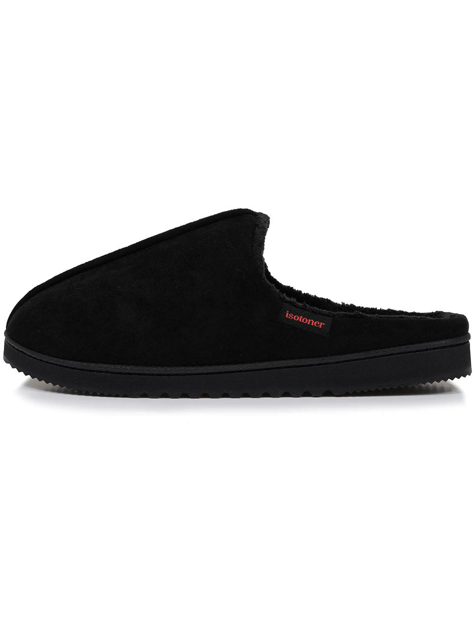 Isotoner Men's Black Toothed Slippers