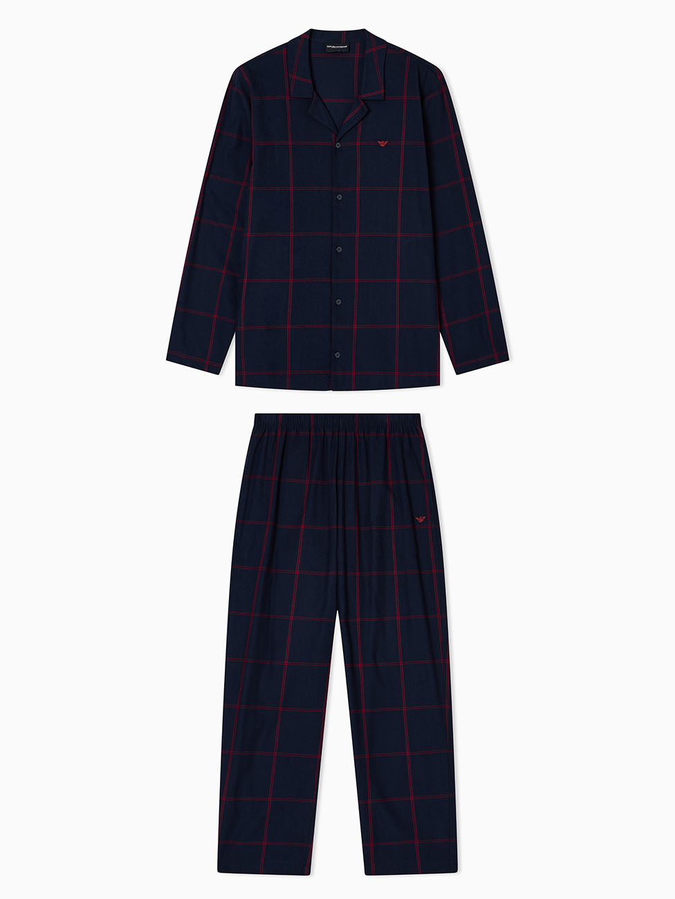 Emporio Armani Tartan Motif Flannel Pyjama