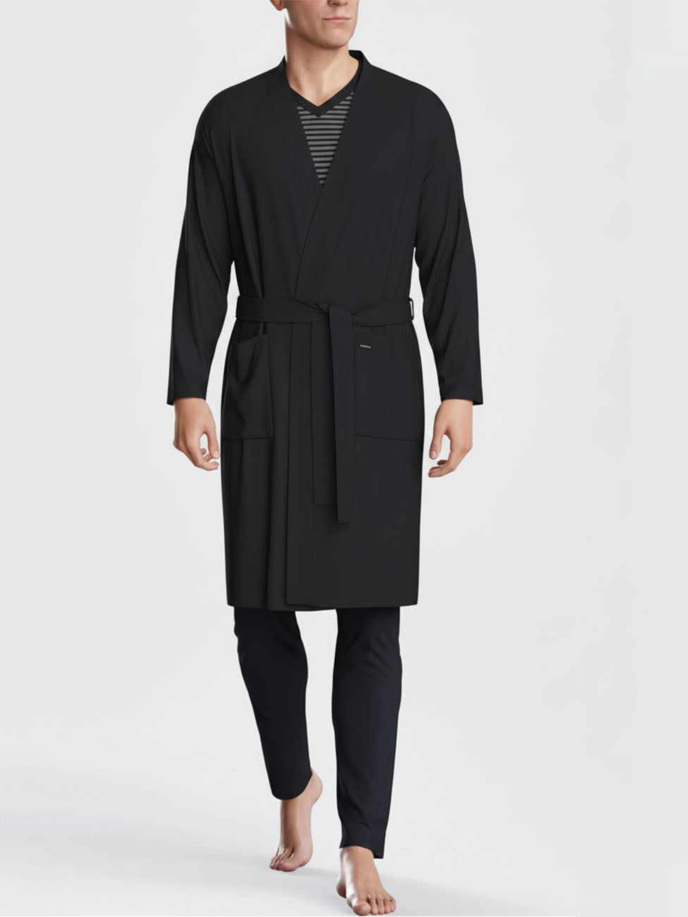 Impetus Navy Cotton Men's Robe