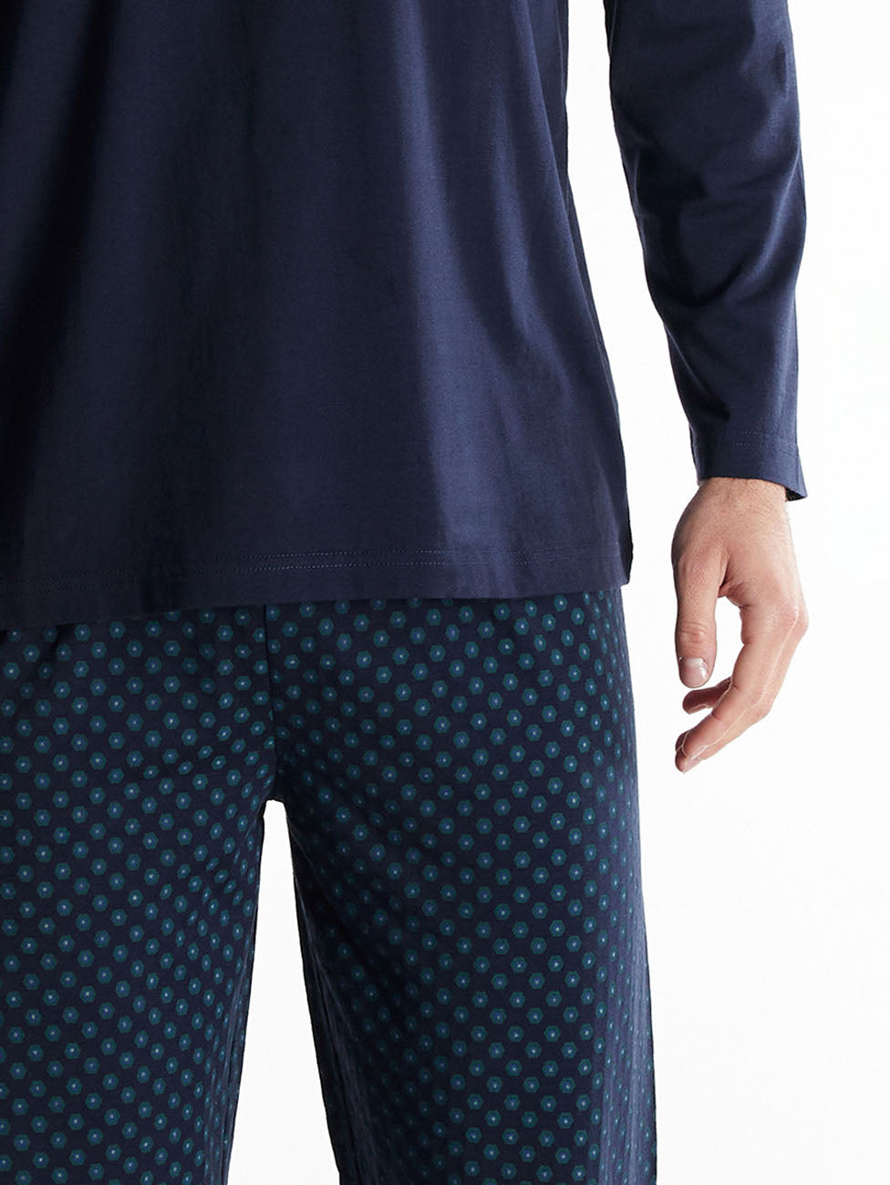 Götzburg Dark Blue Patterned Men's Pyjama