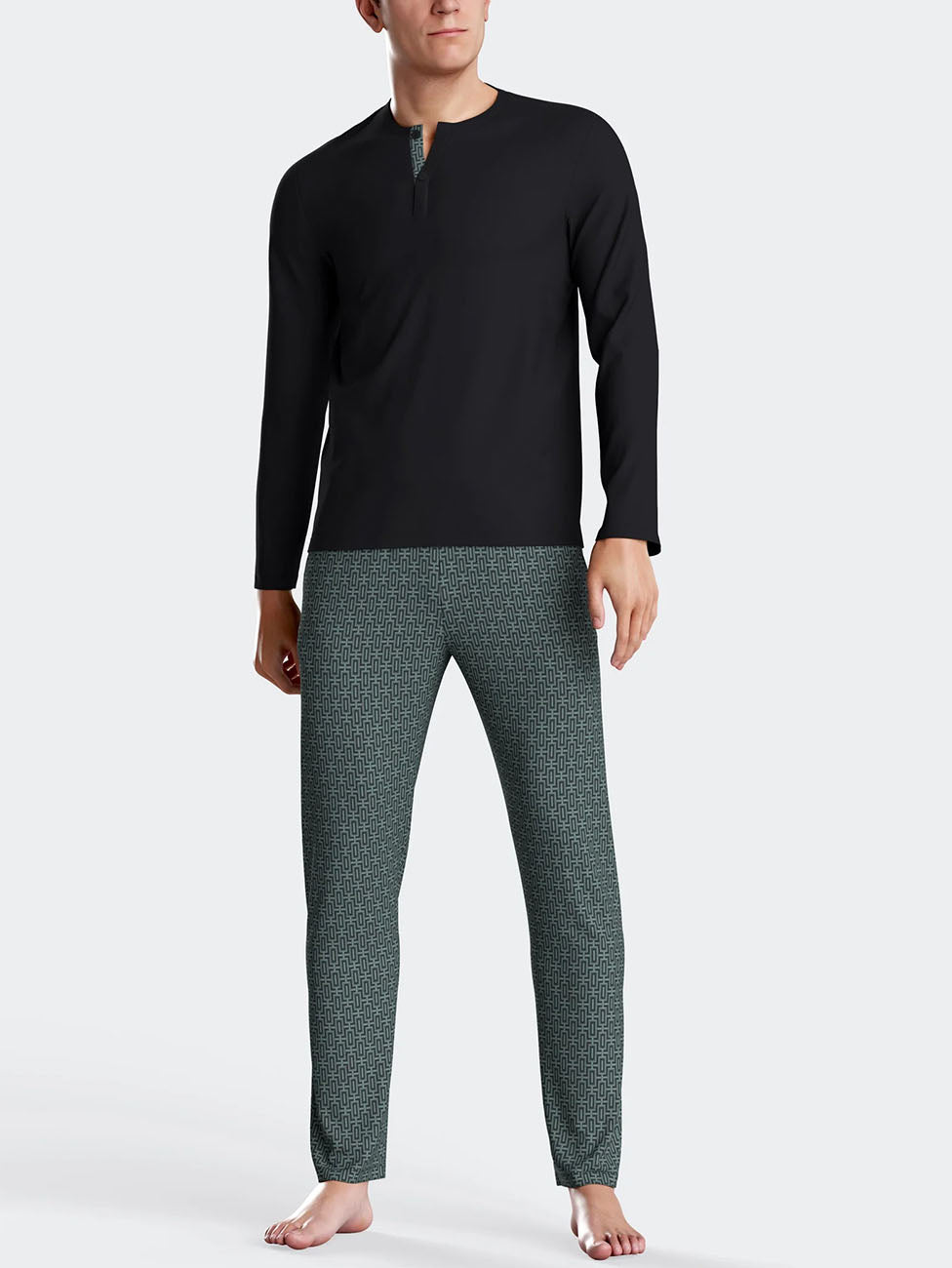 Impetus Green Cotton Modal Men's Pyjama