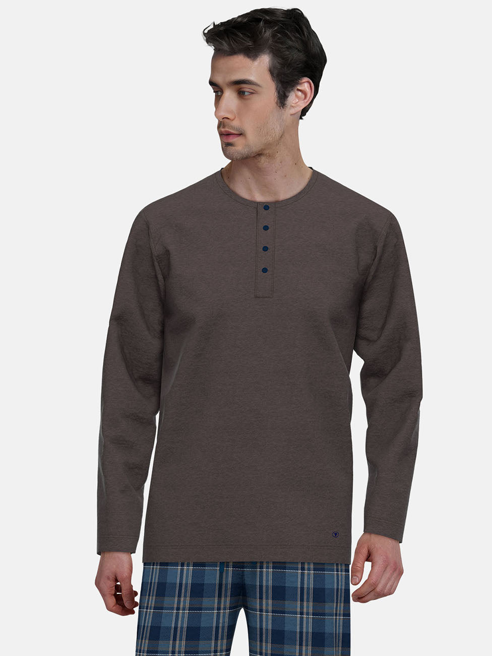 Tom Tailor Medium Brown Long Sleeve Shirt