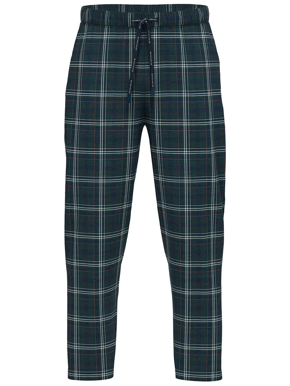 Tom Tailor Navy Checkered Pants