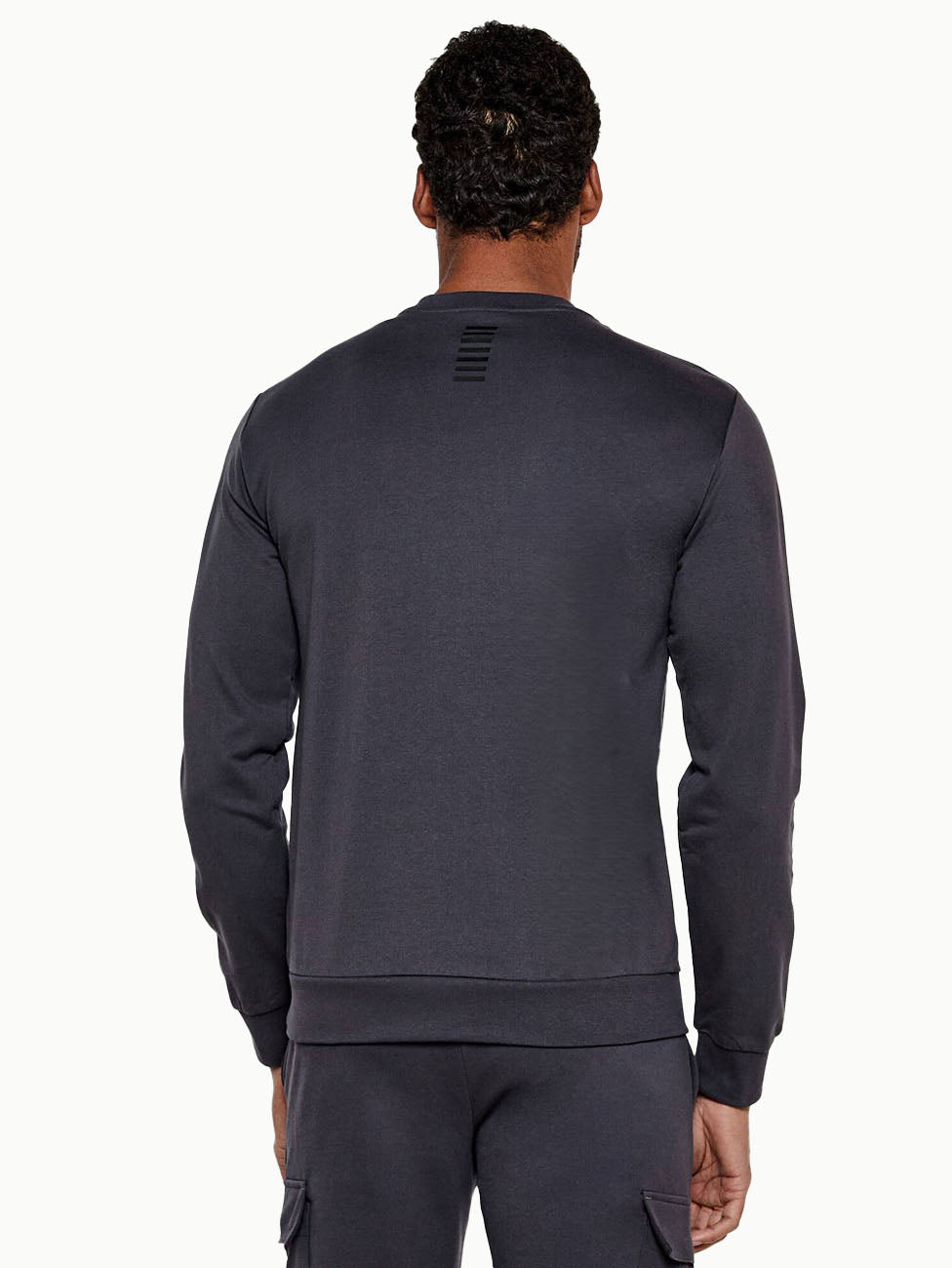 EA7 Grey Core Identity Crew-neck Sweatshirt