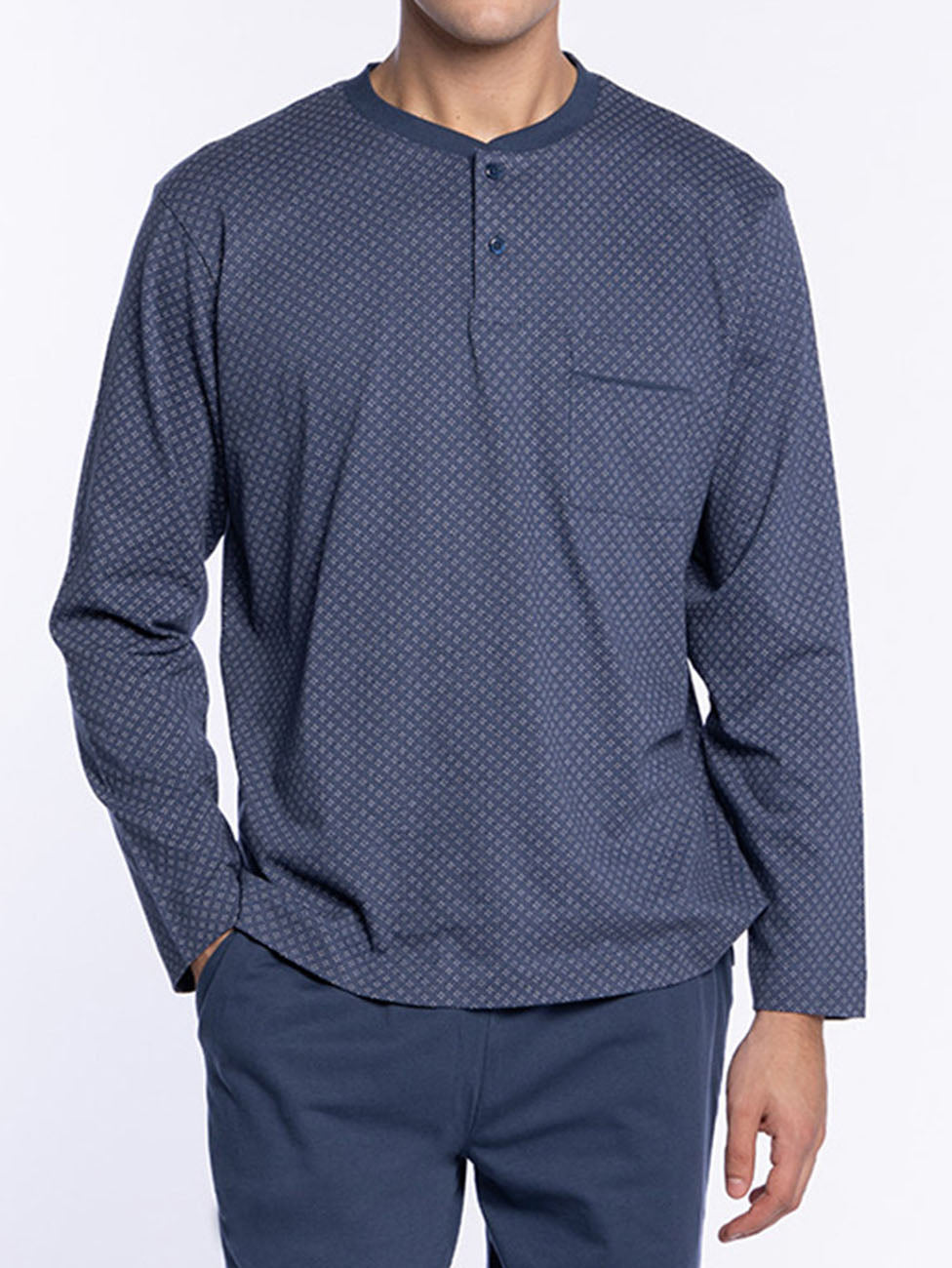 Punto Blanco Retro Long Cotton Printed Pyjamas