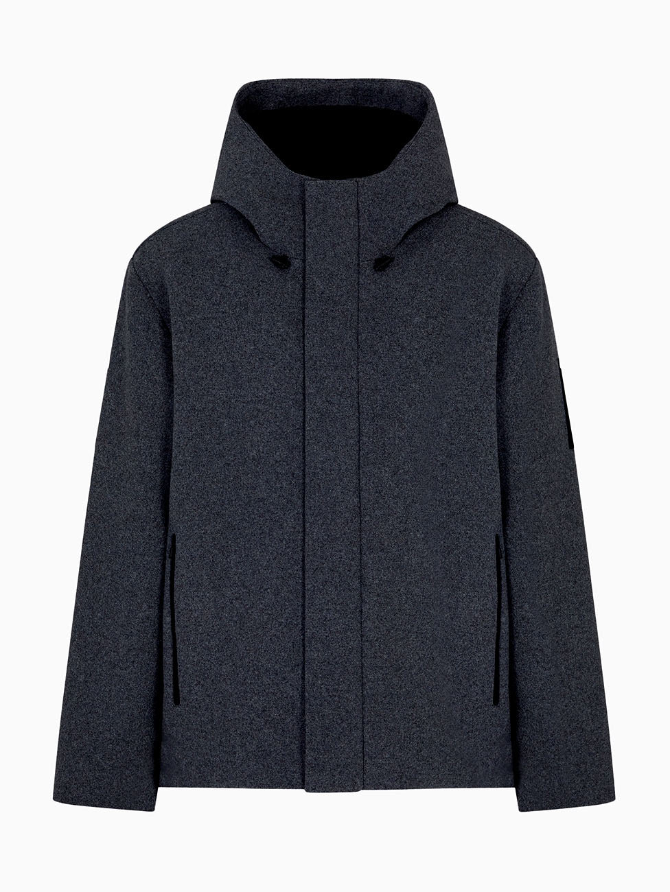 EA7 Wool-Blend Cloth Pea Coat