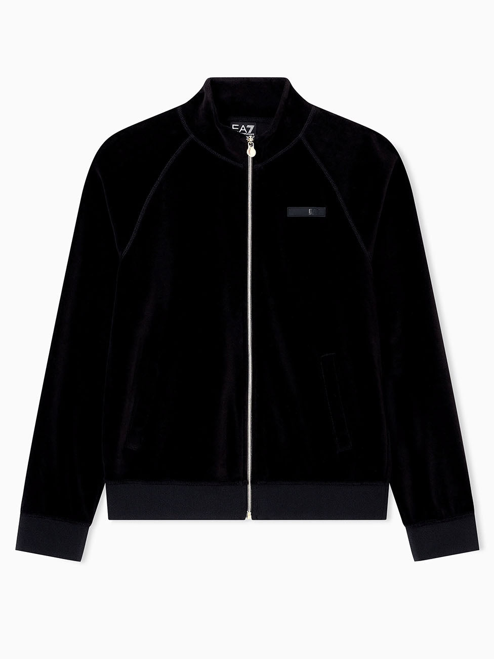 EA7 Athletic Velour Zip-up Women's Sweatshirt