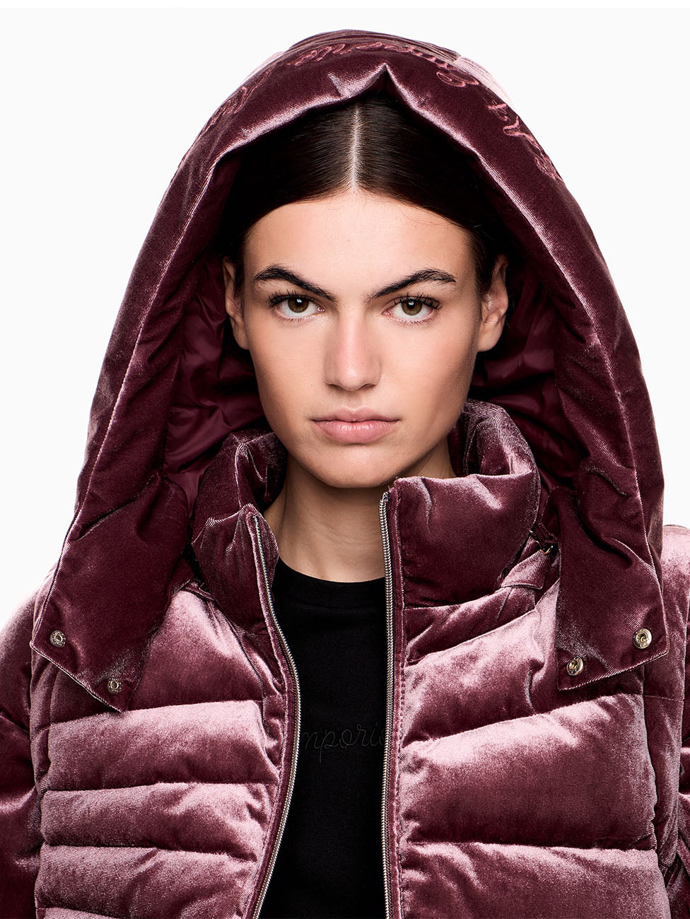 EA7 Athletic Velour Women's Padded Jacket