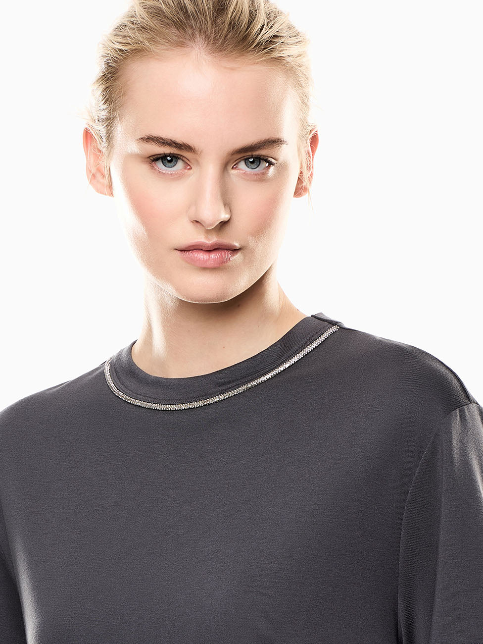 EA7 Precious Viscose-blend Women's T-Shirt