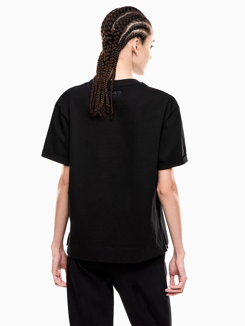 EA7 Logo Series Sequins Women's T-shirt